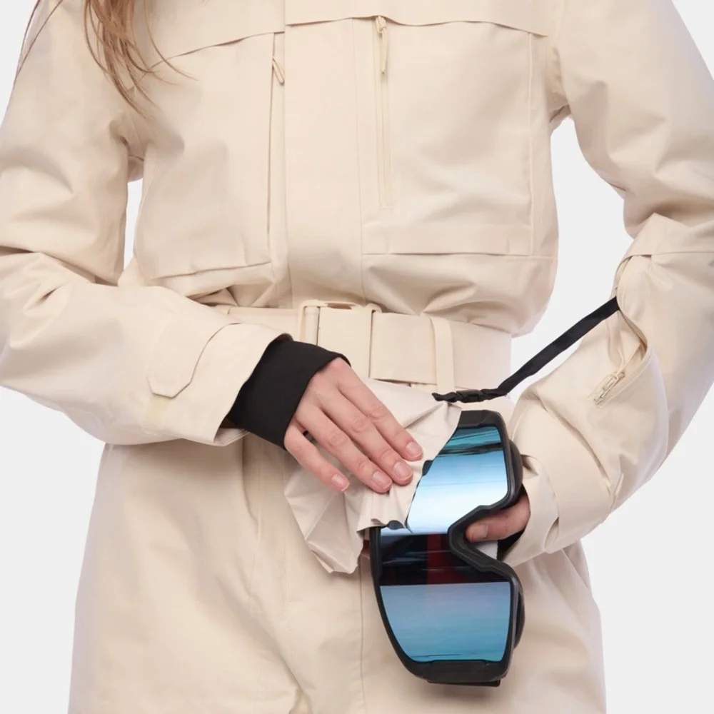 Halfdays Oat Milk Off White Murphy Ski One Piece Jumpsuit size Medium Short - Picture 4 of 14